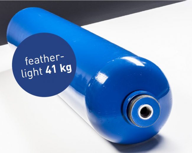 feather-light 41 KG Worthington cylinder